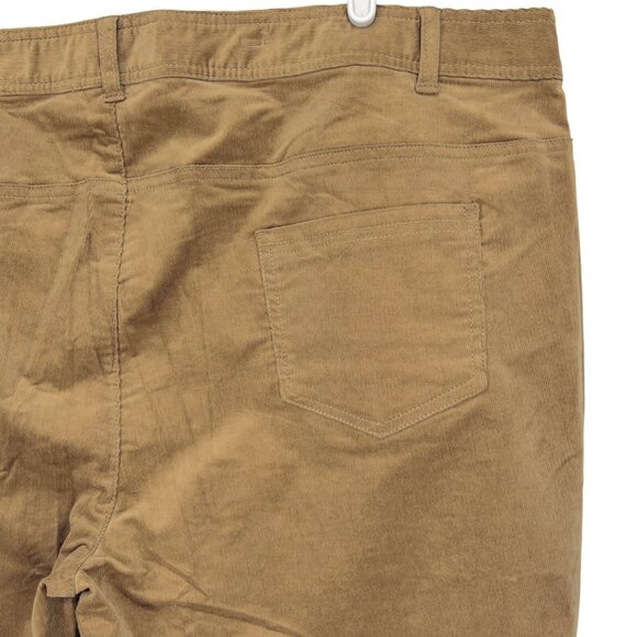 NWT Women with Control Corduroy High Rise Straight Leg Stretch Brown Pants 26WP - Picture 5 of 9